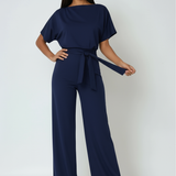 Jessica | Wide-Leg Jumpsuit With Waist Tie