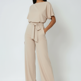Jessica | Wide-Leg Jumpsuit With Waist Tie