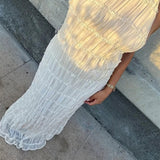 Delilah | Halter Maxi Dress with Open Back Detail