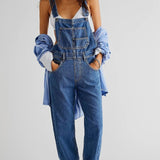 Womens' Denim Overalls – Casual Style – Trendy Outfits for Her