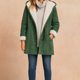 Women's Hooded Winter Jacket – Insulated Lined Toggle Jacket