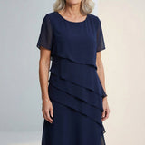 Charlotte | Elegant Flowing Ruffled Midi Dress