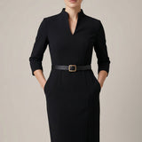 Charlotte | Belted Midi Dress with Timeless Elegance