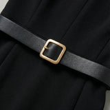 Charlotte | Belted Midi Dress with Timeless Elegance