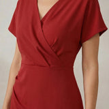 Annabelle | Relaxed V-Neck Midi Dress