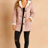 Women's Hooded Winter Jacket – Insulated Lined Toggle Jacket