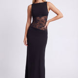 Penelope | Elegant Maxi Dress with Open Back Detail