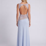 Penelope | Elegant Maxi Dress with Open Back Detail