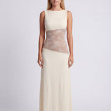 Penelope | Elegant Maxi Dress with Open Back Detail