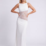 Penelope | Elegant Maxi Dress with Open Back Detail