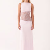 Penelope | Elegant Maxi Dress with Open Back Detail