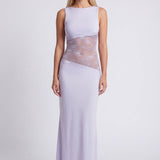 Penelope | Elegant Maxi Dress with Open Back Detail