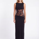 Penelope | Elegant Maxi Dress with Open Back Detail
