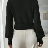 Ella | Women's Tie-Belt Wrap Sweater