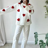 Grace | Women's Casual Sweater with Heart Design