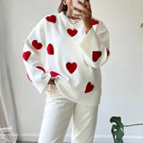 Grace | Women's Casual Sweater with Heart Design