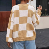 Evie | Women's Checked Jumper for Cosy Comfort