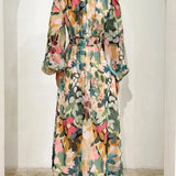 Rosie | Long Sleeve V-Neck Floral Maxi Dress