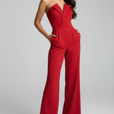 Willow | Strapless Jumpsuit for Women – Wide-Leg Fit