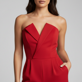 Willow | Strapless Jumpsuit for Women – Wide-Leg Fit