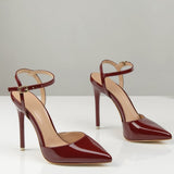 Freya | Women's Pointed Toe Ankle Strap Pumps
