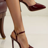 Freya | Women's Pointed Toe Ankle Strap Pumps