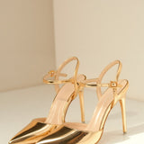 Freya | Women's Pointed Toe Ankle Strap Pumps