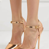 Freya | Women's Pointed Toe Ankle Strap Pumps
