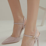Freya | Women's Pointed Toe Ankle Strap Pumps