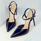 Freya | Women's Pointed Toe Ankle Strap Pumps