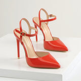 Freya | Women's Pointed Toe Ankle Strap Pumps