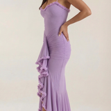 Octavia | High-Low Maxi Dress with Ruffle Detail