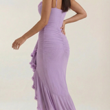 Octavia | High-Low Maxi Dress with Ruffle Detail