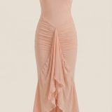 Octavia | High-Low Maxi Dress with Ruffle Detail
