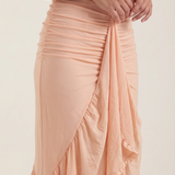 Octavia | High-Low Maxi Dress with Ruffle Detail