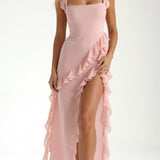 Elavira | Elegant Maxi Dress with Ruffles