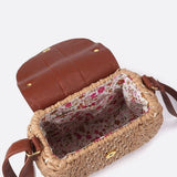 Georgia | Compact Straw Crossbody Bag with Tassel Detail