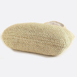 Rosalie | Straw Shoulder Bag with Zip Closure