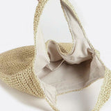 Rosalie | Straw Shoulder Bag with Zip Closure