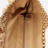 Hazel | Oversized Fringe Straw Tote Bag