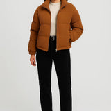 Emery | Short Ribbed Puffer Jacket for Women – Warm & Trendy