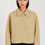 Elodie | Cropped Women’s Jacket with Straight Cut & Zip – Minimalist & Modern