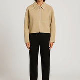 Elodie | Cropped Women’s Jacket with Straight Cut & Zip – Minimalist & Modern