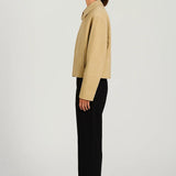 Elodie | Cropped Women’s Jacket with Straight Cut & Zip – Minimalist & Modern