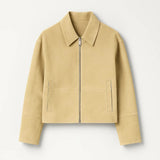 Elodie | Cropped Women’s Jacket with Straight Cut & Zip – Minimalist & Modern