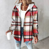 Elsie | Hooded Checkered Jacket
