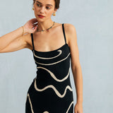 Charlotte | Fitted Midi Dress with Mermaid Hem