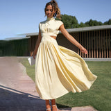 Francesca | Flowing halter-neck dress for elegant occasions