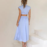 Francesca | Flowing halter-neck dress for elegant occasions