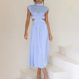 Francesca | Flowing halter-neck dress for elegant occasions
